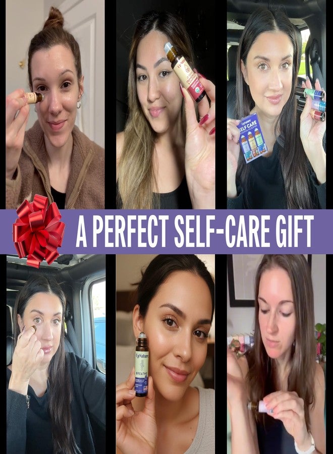 UpNature Self Care Gifts for Women Essential Oils Roll On Set – Galentines & Valentines Day Gifts for Her Mom Wife - Breathe, Beauty & Calm Oil Roller for Aromatherapy and Relaxation - Image 2